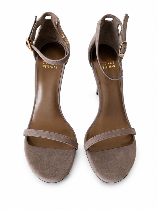 Stuart Weitzman Shoes - Stuart Weitzman Nudist Dress Heels/Sandals - 6.5 size, brand new grey/brown